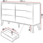 Συρταριέρα Nordelo-Φυσικό Σκούρο - Image 3