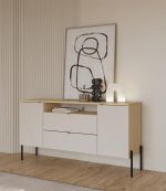 Μπουφές Erona -Φυσικό – Γκρέζ - Image 2