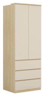 Ντουλάπα Raton δίφυλλη-Φυσικό – Μπεζ