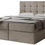 Επενδυμένο Κρεβάτι Luanda-Γκρεζ-140x200