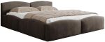Επενδυμένο Κρεβάτι Mirala-Καφέ Σκούρο-160 x 200