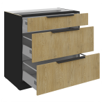 Επιδαπέδιο ντουλάπι Monar 80 D 3S BB - Image 2