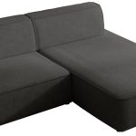 Γωνιακός Καναπές Zuno-Δεξιά-Ανθρακί