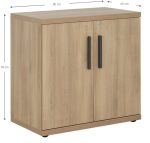 Ντουλάπα γραφείου Marbrand χαμηλή-Fusiko-Mavro - Image 3