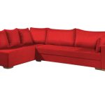 Γωνιακός καναπές Trendy-Δεξιά-265φ 165β εκ.-Κόκκινο