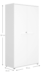 Ντουλάπα Storely-Leuko - Image 3