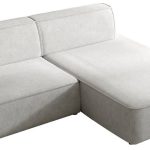 Γωνιακός Καναπές Zuno-Δεξιά-Γκρι Ανοιχτό