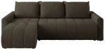 Γωνιακός Καναπές Olidow-Καφέ Σκούρο