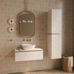 Κρεμαστή στήλη μπάνιου Dalmo III-Λευκό Μάρμαρο - Image 4