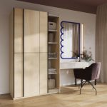 Ντουλάπα Square συρόμενη-Φυσικό - Image 6