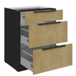 Επιδαπέδιο ντουλάπι Monar 60 D 3S BB - Image 2