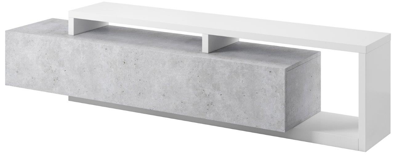 Έπιπλο τηλεόρασης Bron-Γκρι - Λευκό - Image 1