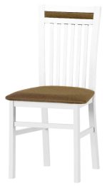 Καρέκλα Wallace-Λευκό - Καφέ