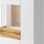 Βιτρίνα χαμηλή Selki-Leuko Fusiko-Aristera