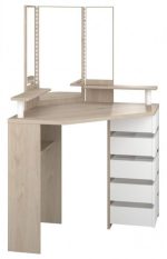 Γωνιακή τουαλέτα Beauty με καθρέπτη-Fusiko-Leuko