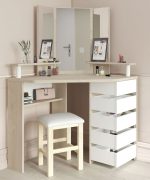 Γωνιακή τουαλέτα Beauty με καθρέπτη-Fusiko-Leuko - Image 4