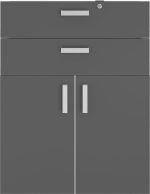 Πόρτες βιβλιοθήκης Svenson με συρτάρια - Image 2