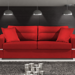 Καναπές Φένια Διθέσιος-145φ 90β εκ.-Κόκκινο
