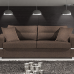 Καναπές Φένια Διθέσιος-165φ 90β εκ-Σοκολατί