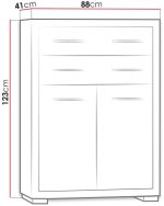 Ντουλάπι Vegas 2D2S-Fusiko - Image 2