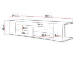 Έπιπλο τηλεόρασης Smart-Μήκος: 137 εκ.-Leuko - Image 3