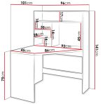 Γραφείο με βιβλιοθήκη Zayden-Leuko - Image 3