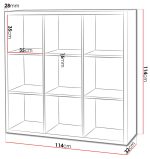 Βιβλιοθήκη Clever 9s-Λευκό - Image 2