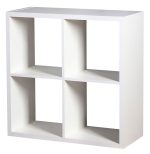 Βιβλιοθήκη Clever Cube-Λευκό