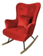 Κουνιστή πολυθρόνα Skandynavia II-Kokkino