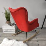 Κουνιστή πολυθρόνα Skandynavia II-Kokkino - Image 3