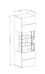 Βιτρίνα Toldo 5-Leuko - Image 3