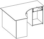 Γωνιακό γραφείο Cornetto-Fusiko - Image 4