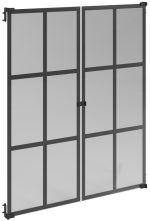 Σετ 2 Γυάλινες sq πόρτες βιβλιοθήκης Mayer