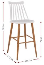 Σκαμπό μπαρ Nolan-Leuko - Image 3