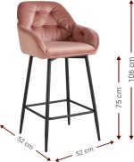 Σκαμπό μπαρ Sandra-Sapio Milo - Image 3