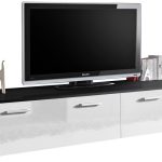 Έπιπλο τηλεόρασης Duo-Μαύρο - Λευκό