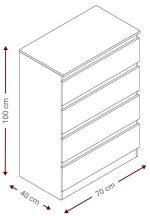 Συρταριέρα Juniper 4S-Fusiko - Image 3