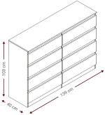 Συρταριέρα Juniper 8S-Fusiko - Image 3