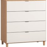 Συρταριέρα Simple-Φυσικό - Λευκό