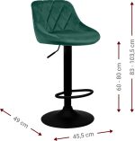 Σκαμπό μπαρ Velluto-Raf - Image 3