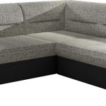 Γωνιακός καναπές Rims-Δεξιά-Μαύρο - Γκρι ανοιχτό