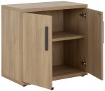 Ντουλάπα γραφείου Marbrand χαμηλή-Fusiko-Mavro - Image 5