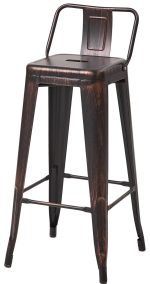 Σκαμπό μπαρ Lirex με πλάτη-Antike