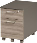 Συρταριέρα Drawix-Γκρί Σκούρο - Καφέ