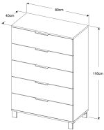 Συρταριέρα Alice long-Leuko - Image 3