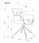 Καρέκλα Amanda-Mpez - Image 2