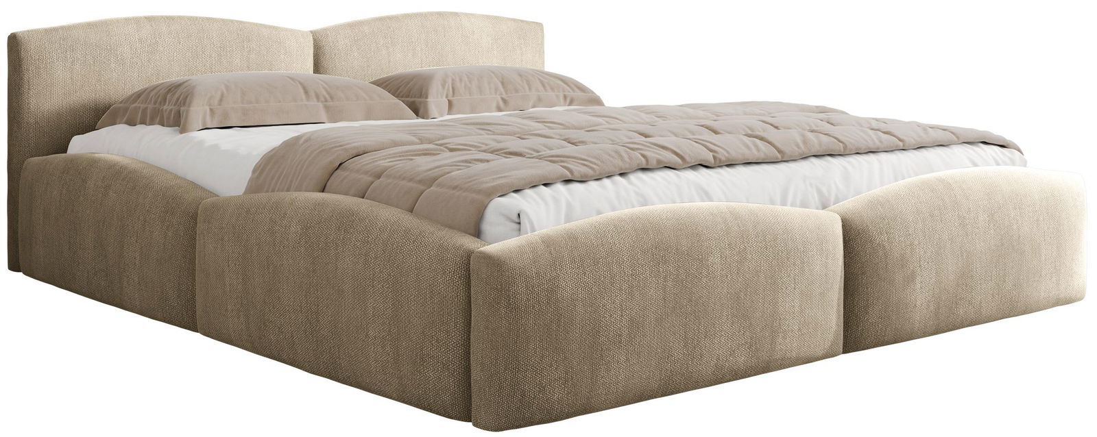 is8ai26t2d2dq18tls7n1tlgf81f Επενδυμένο Κρεβάτι Mirala-Καφέ Ανοιχτό-140 x 200 - Image 1