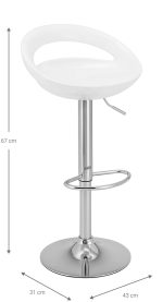 Σκαμπό μπαρ Kolby-Leuko - Image 3