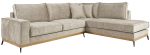 Γωνιακός καναπές Fredrik-Μπεζ-Δεξιά