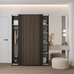 Ντουλάπα Vania συρόμενη-Καφέ - Image 4